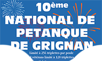 NATIONAL de Pétanque GRIGNAN 2020